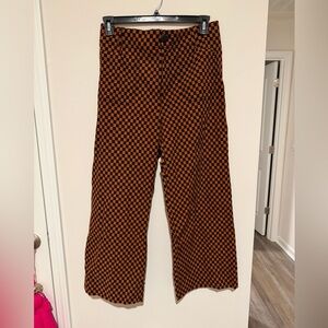Anthropologie Maeve Colette Checkered Pants